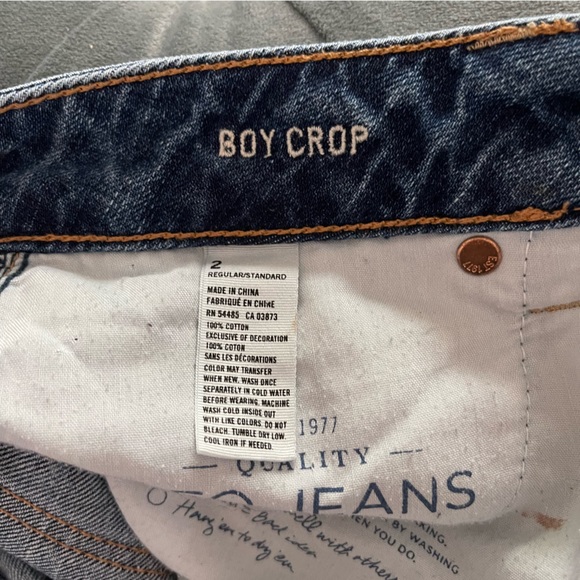 American Eagle Jeans - Boy Crop - Size 2 - Picture 5 of 5